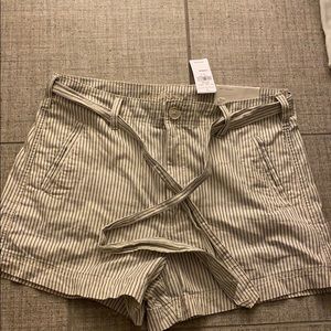 American Eagle High Rise Stripe Shorts NWT